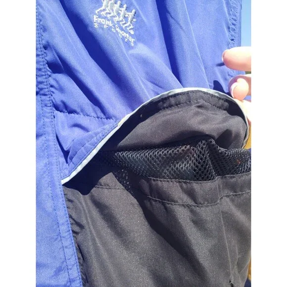 Vintage Frank Shorter Jacket Mens Large Blue Gore Tex Hooded Colorblock 90s EUC! - Picture 6 of 16